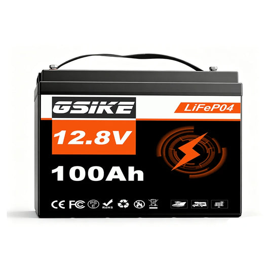 GSIKE 12.8V 100AH Lithium Energy Storage Battery for Solar Power System