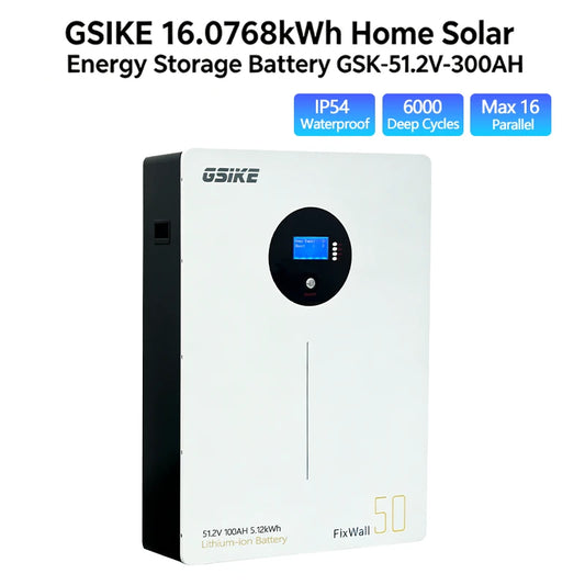 GSIKE 51.2.V 100AH LiFePO4 Battery with BMS